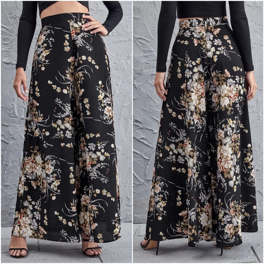 Boho Plus Wide Leg Palazzo Pants - Picture 7 of 10